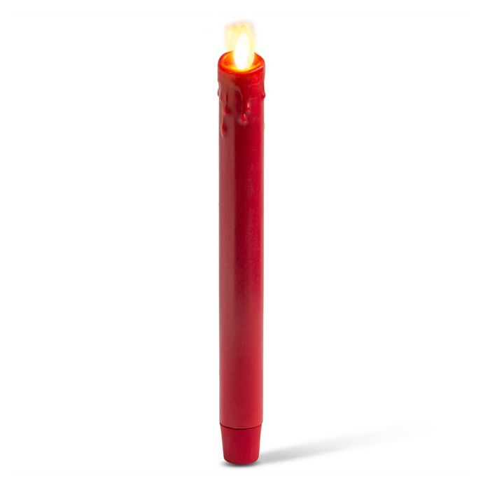 Luminara® 2Pack RealFlame Tapered Candles in Burgundy Bed Bath & Beyond