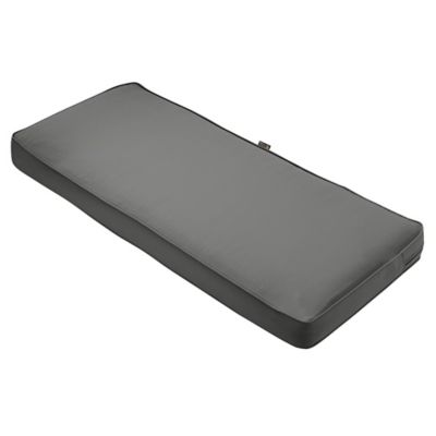 59&#34; x 18&#34; x 3&#34; Montlake Water-Resistant Patio Bench/Settee Cushion Light Charcoal Gray - Classic Accessories