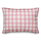 Alternate image 0 for Designs Direct Buffalo Check Oblong Outdoor Throw Pillow in Pink
