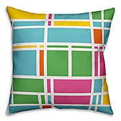 Designs Direct Summer Geometric Indoor/Outdoor Square Throw Pillow