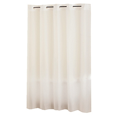 Hookless&reg; Frosty Shower Curtain in White. View a larger version of this product image.