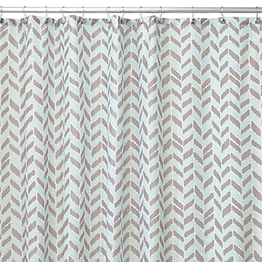 InterDesign&reg; Nora Shower Curtain in Taupe. View a larger version of this product image.