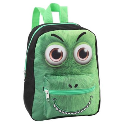 backpack with monster face