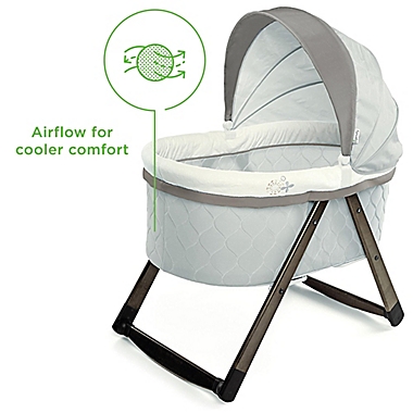 Ingenuity&trade; FoldAway Rocking Wood Bassinet&trade; in Carrington. View a larger version of this product image.