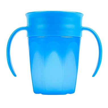 Dr. Brown&rsquo;s&reg; Milestones Cheers360 7 fl. oz. Transition Cup with Handles in Blue. View a larger version of this product image.