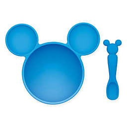 Bumkins® Disney® Mickey Mouse Bowl and Spoon Feeding Set in Blue