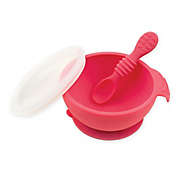 Bumkins&reg; Silicone First Feeding Set with Lid &amp; Spoon