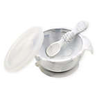 Alternate image 0 for Bumkins&reg; Silicone First Feeding Set with Lid &amp; Spoon in Marble