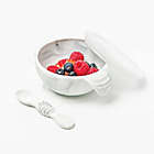 Alternate image 2 for Bumkins&reg; Silicone First Feeding Set with Lid &amp; Spoon in Marble