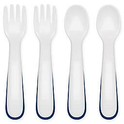 OXO Tot® 4-Piece Fork and Spoon Set in Navy