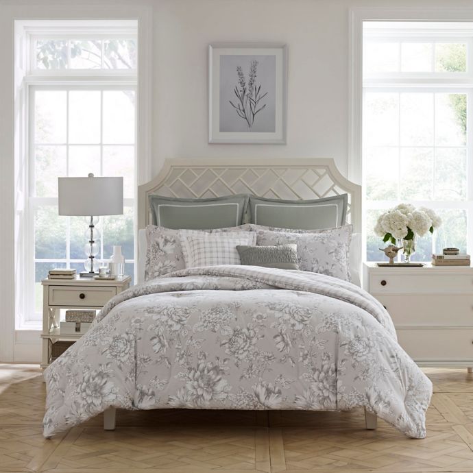 Laura Ashley® Bridgette Reversible Comforter Set | Bed ...