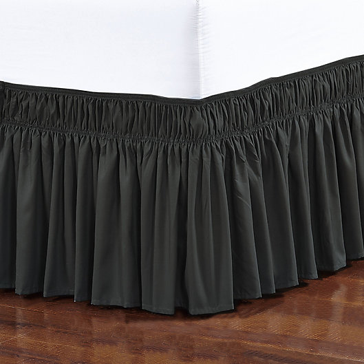 Alternate image 1 for Elegant Comfort Wraparound Ruffle Bed Skirt