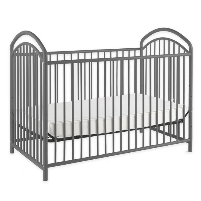 La Baby Mariposa 3 In 1 Convertible Crib In Pewter Buybuy Baby