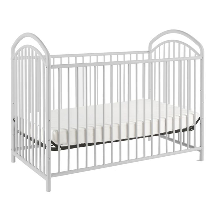 La Baby Mariposa 3 In 1 Convertible Crib In White Buybuy Baby