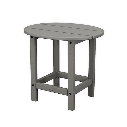 Alternate image 1 for Bee & Willow™ by POLYWOOD 18-Inch Round Side Table in Slate Grey