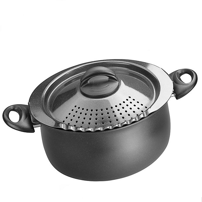 pasta pot with strainer lid as seen on tv