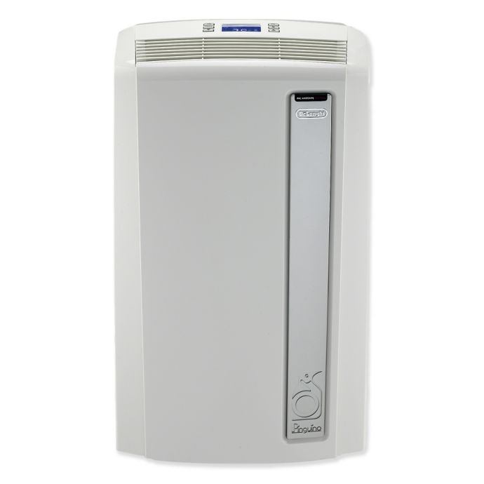 De'Longhi Pinguino 14,000 BTU Portable Air Conditioner in White | Bed