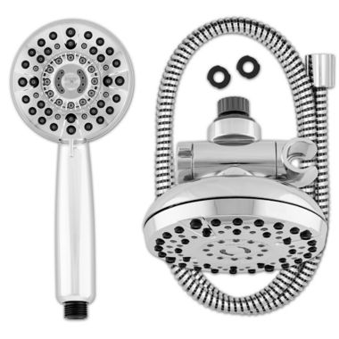 Waterpik&reg; PowerPulse 2-in-1 Dual Shower System in Chrome. View a larger version of this product image.