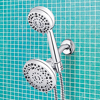 Waterpik&reg; PowerPulse 2-in-1 Dual Shower System in Chrome. View a larger version of this product image.