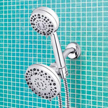 Waterpik&reg; PowerPulse 2-in-1 Dual Shower System in Chrome. View a larger version of this product image.