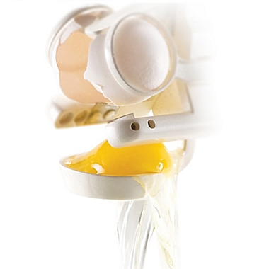 As Seen on TV EZ Cracker Handheld Egg Cracker and Separator in White. View a larger version of this product image.
