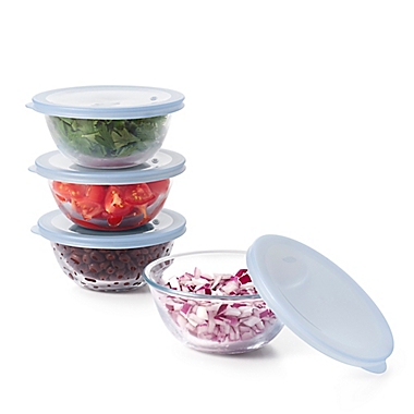 OXO Good Grips&reg; 8-Piece Glass Prep Bowl Set. View a larger version of this product image.