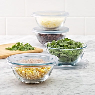 OXO Good Grips&reg; 8-Piece Glass Prep Bowl Set. View a larger version of this product image.