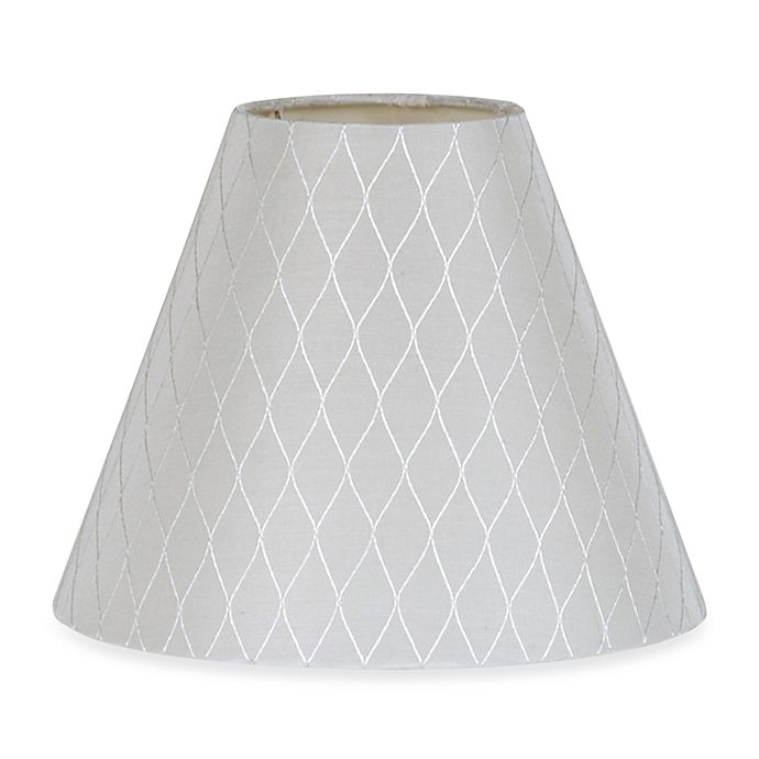 9 Inch Diamond Bell Lamp Shade In White, 9 Inch Lamp Shade