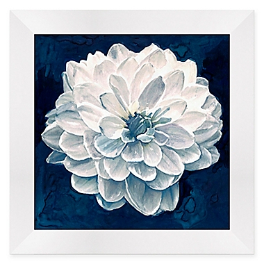 Indigo Floral II 13-Inch Square Framed Wall Art. View a larger version of this product image.
