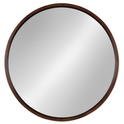 Kate and Laurel Hutton 30-Inch Round Wall Mirror