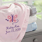Alternate image 0 for Butterfly Embroidered Baby Blanket