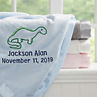 Alternate image 0 for Dinosaur Embroidered Baby Blanket