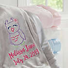Alternate image 0 for Owl Embroidered Baby Blanket