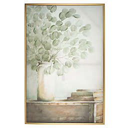 Designs Direct Still Life Eucalyptus 25.1-Inch x 37.1-Inch Framed Canvas Wall Art