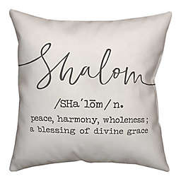Designs Direct Shalom Definition 18-Inch Square Throw Pillow in White