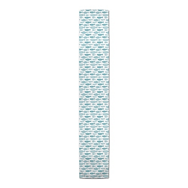 Designs Direct School of Fish 72-Inch Table Runner in Teal. View a larger version of this product image.