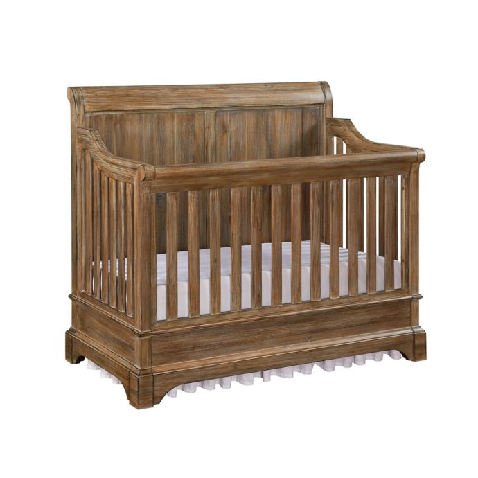 Bertini Pembrooke 5 In 1 Convertible Crib In Rustic Natural Bed