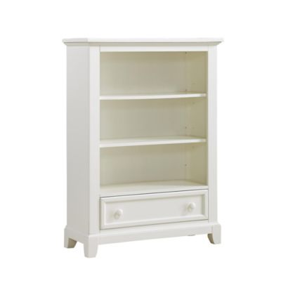 white bookcase for nursery