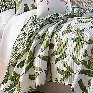 Coastal Living&reg; Luliana 3-Piece King Quilt Set in Green. View a larger version of this product image.