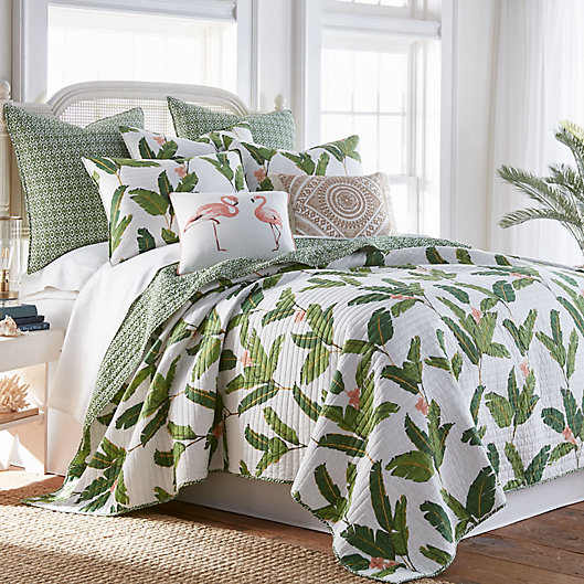 Alternate image 1 for Coastal Living® Luliana 2-Piece Twin Quilt Set in Green