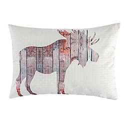 Moose Oblong Throw Pillow in Ivory