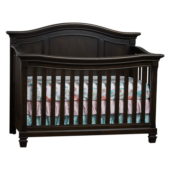 Baby Cache Glendale 4 In 1 Convertible Crib In Charcoal Brown