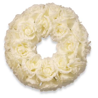 National Tree Company&reg; 17-Inch Artificial Rose Wreath. View a larger version of this product image.
