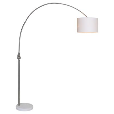 Renwil Cas Floor Lamp In Brushed, Overhanging Floor Lamp