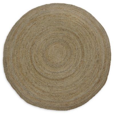 Bee &amp; Willow&trade; Fireside Jute Braided 6&#39; Round Area Rug in Natural