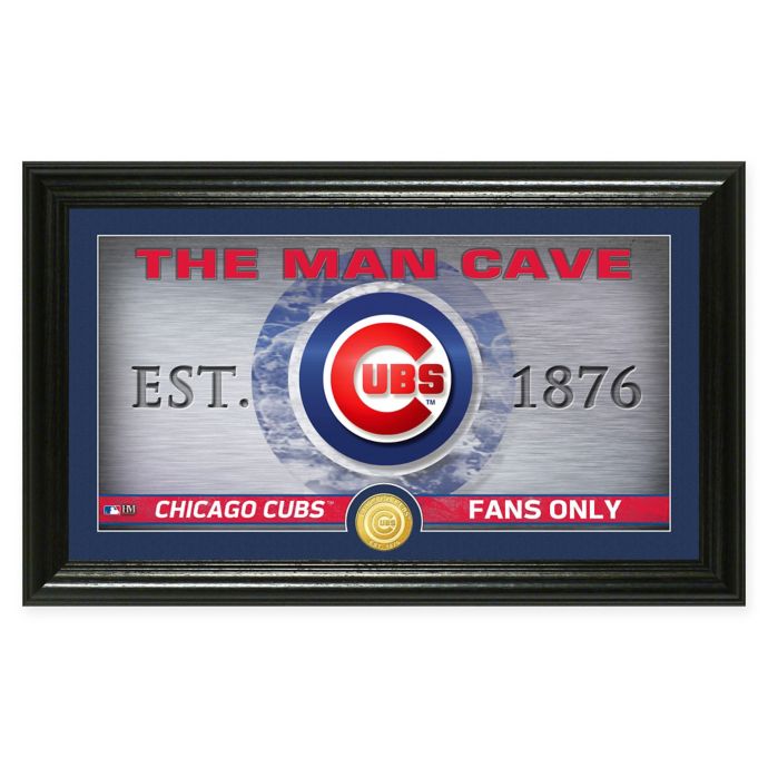 Mlb Chicago Cubs Framed Man Cave Bronze Coin Wall Art Bed Bath Beyond