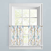 Meadow Blooms  24-Inch Window Curtain Tier Pair in Yellow