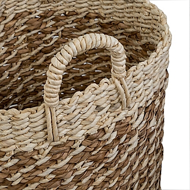 Honey-Can-Do&reg; Coastal 3-Piece Round Natural Weave Storage Baskets Set in Natural. View a larger version of this product image.