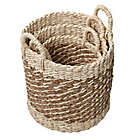 Alternate image 6 for Honey-Can-Do&reg; Coastal 3-Piece Round Natural Weave Storage Baskets Set in Natural