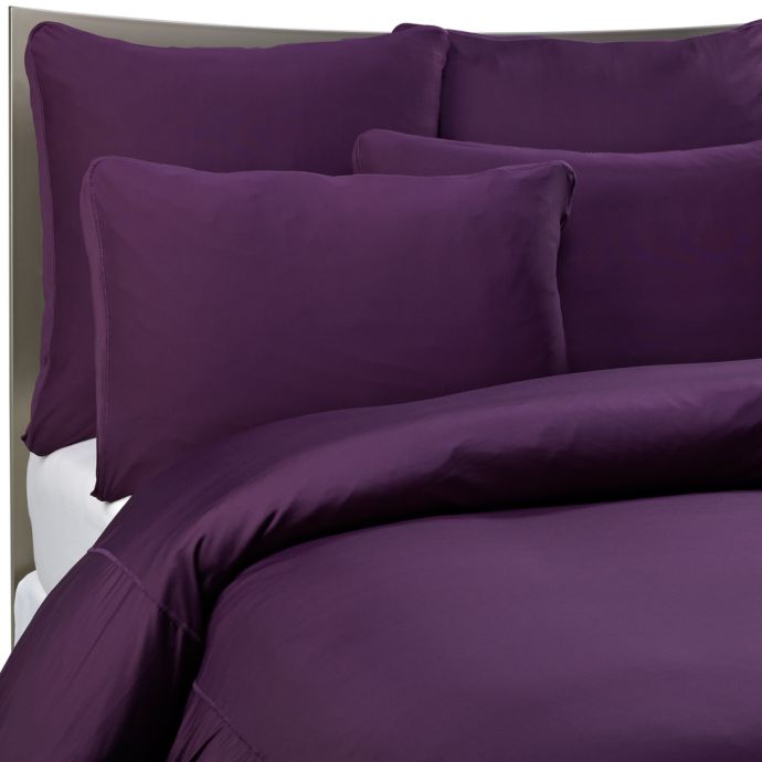 Sheex Performance Bedding Duvet Cover Set In Plum Bed Bath Beyond